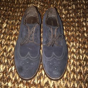 Johnston & Murphy Blue & Brown Suede Shoes